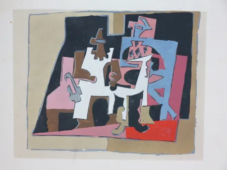 ステンシル Picasso - D’après Pablo Picasso (1881-1973). Intérieur. 1933. Pochoir sur papier.