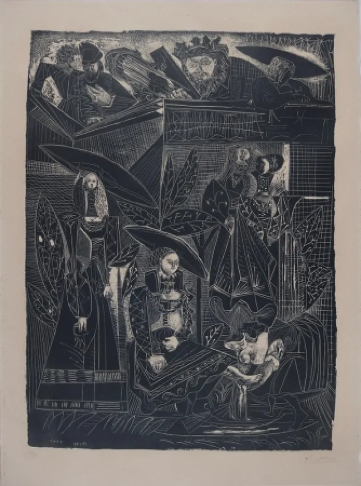 リトグラフ Picasso - DAVID ET BETHSABÉE