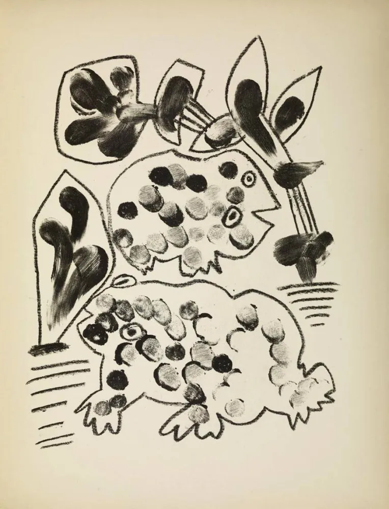 リトグラフ Picasso - De mémoir d'homme, , Planche II