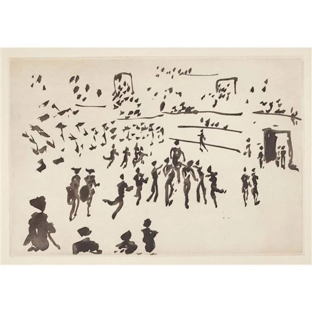 アクチアント Picasso - El torero sale en hombros de los aficionados