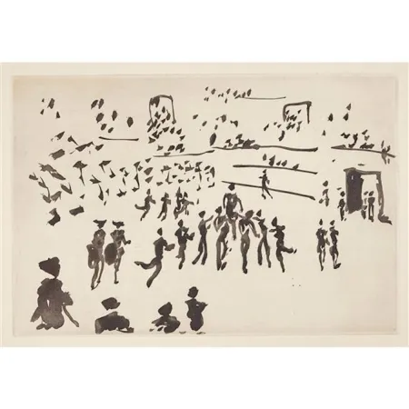 アクチアント Picasso - El torero sale en hombros de los aficionados