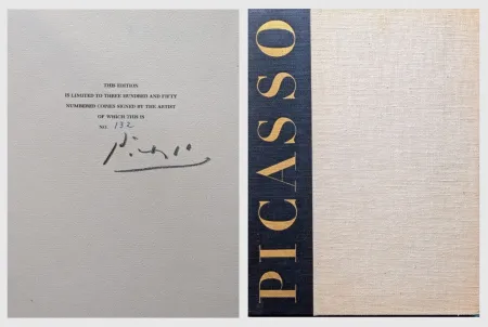 技術的なありません Picasso -  Exceptional Rare Artbook Hand-Signed by Picasso artbook  Picasso: The Recent Years, 1946
