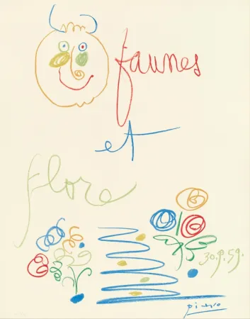 リトグラフ Picasso - Faunes et Flore 1960