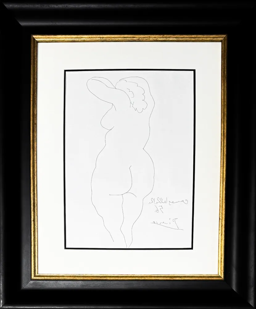 彫版 Picasso - Femme vue de Dos