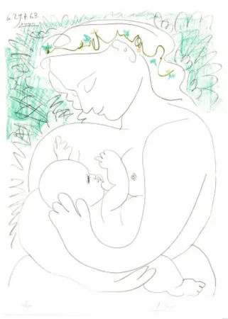 リトグラフ Picasso - Grand Maternity
