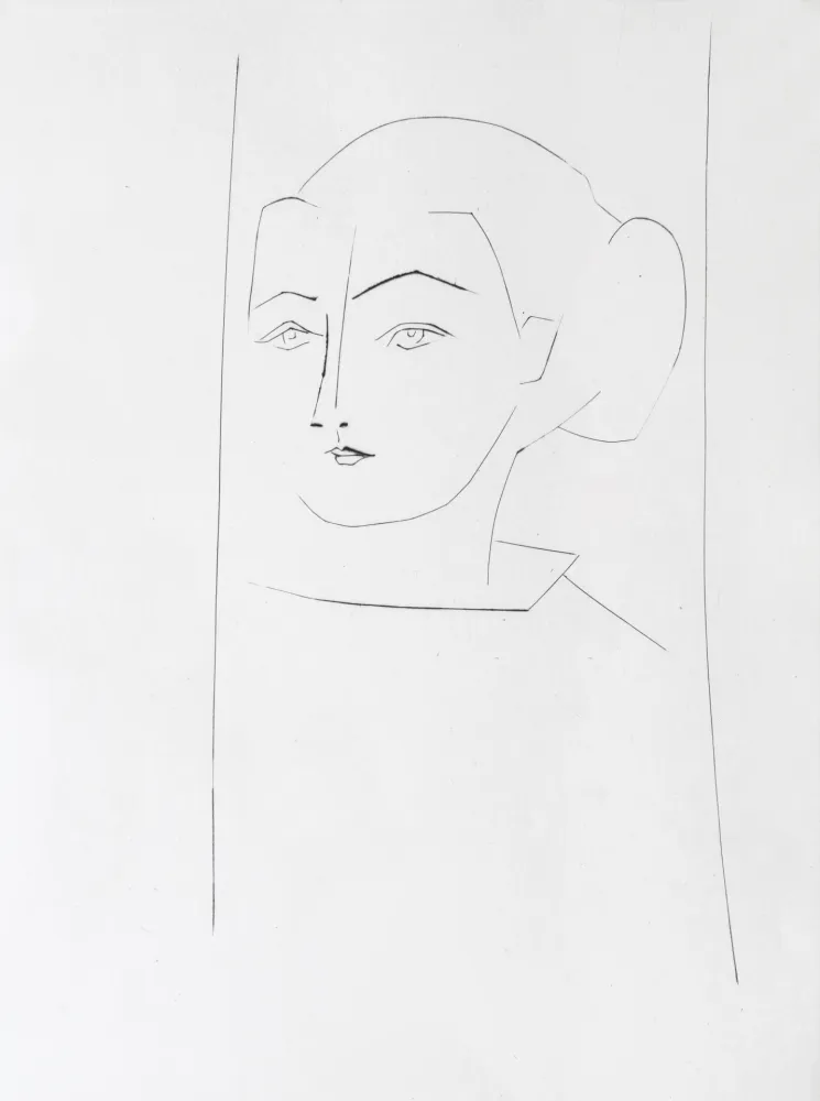 彫版 Picasso - Head of a Woman Wearing her hair in a Chignon