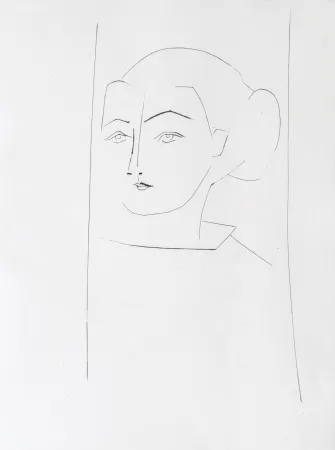 彫版 Picasso - Head of a Woman Wearing her hair in a Chignon
