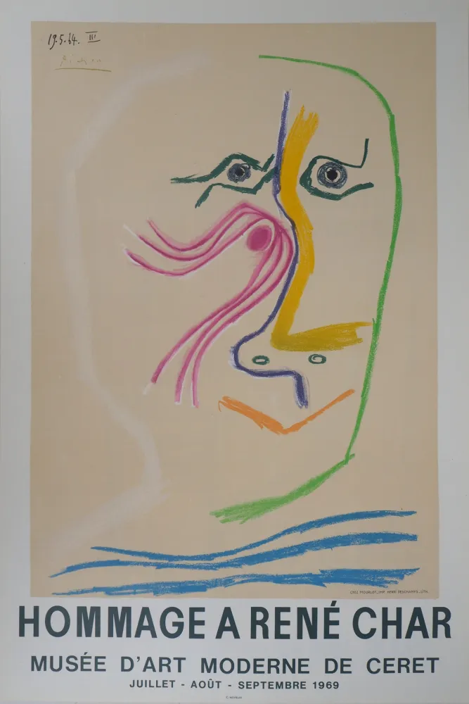 挿絵入り本 Picasso - Hommage à René Char