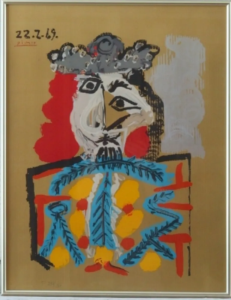 リトグラフ Picasso - Imaginary portrait