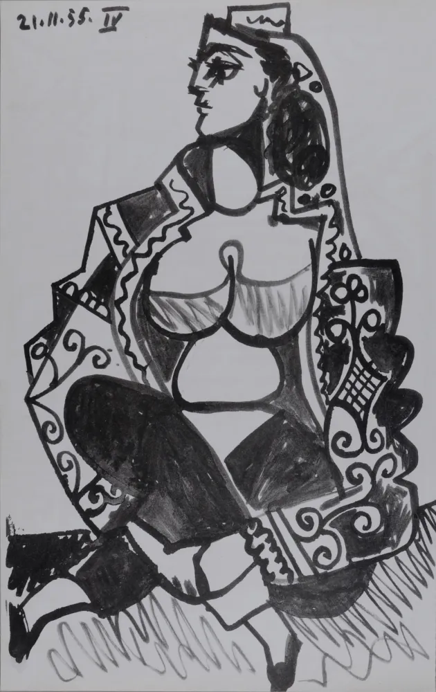 リトグラフ Picasso - Jacqueline Roque IV,