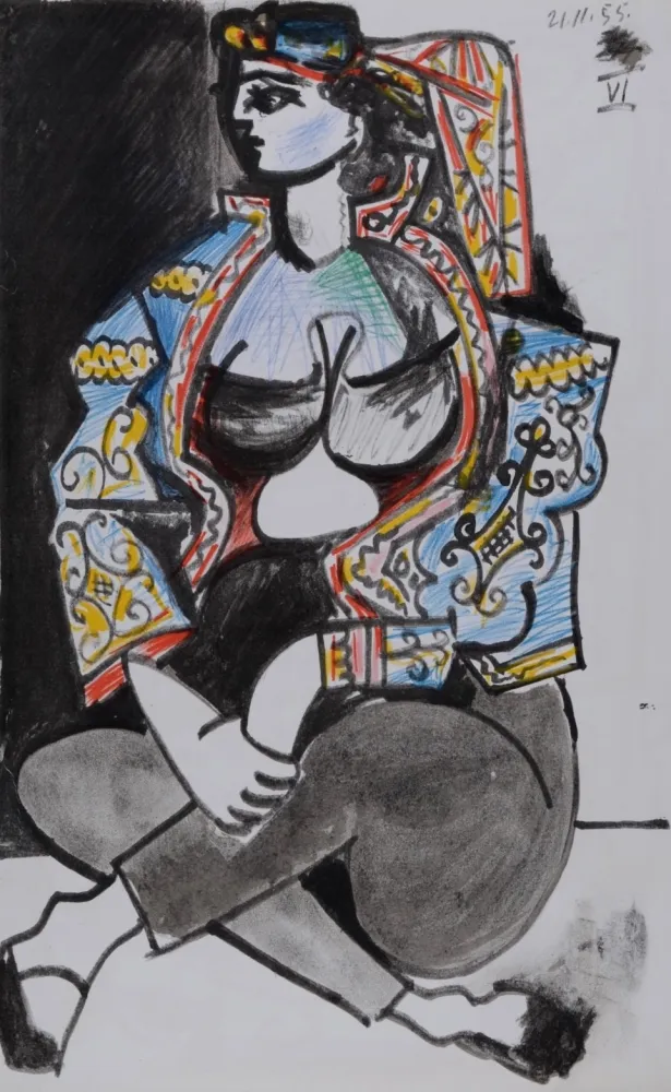 リトグラフ Picasso - Jacqueline Roque #VI, 1959