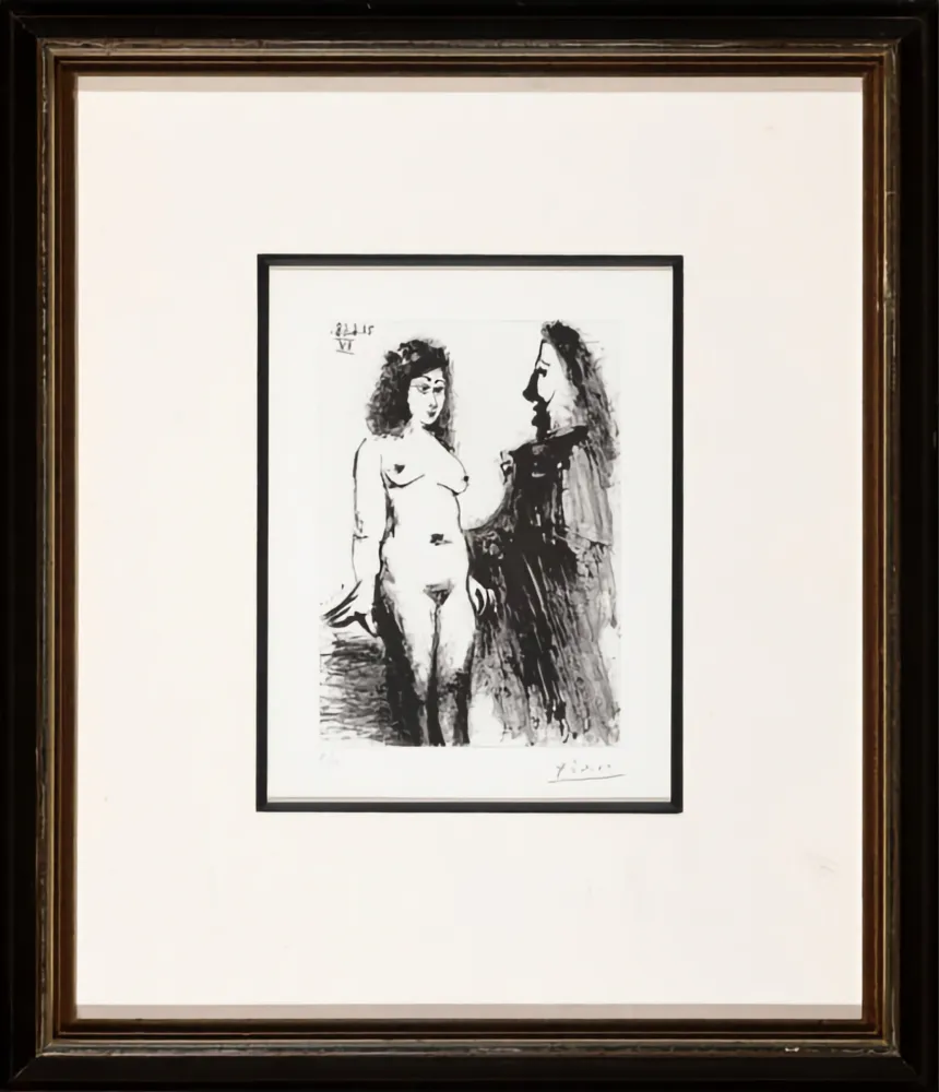 彫版 Picasso -  Jeune prostituée et Mousquetaire 