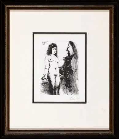 彫版 Picasso -  Jeune prostituée et Mousquetaire 
