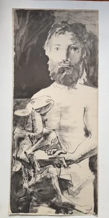 ステンシル Picasso - L homme au mouton