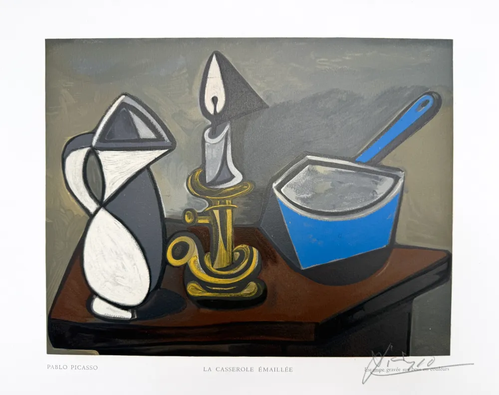 木版 Picasso - La Casserole Émaillée