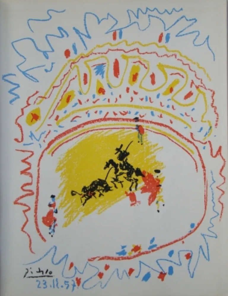 リトグラフ Picasso - La petite Corrida