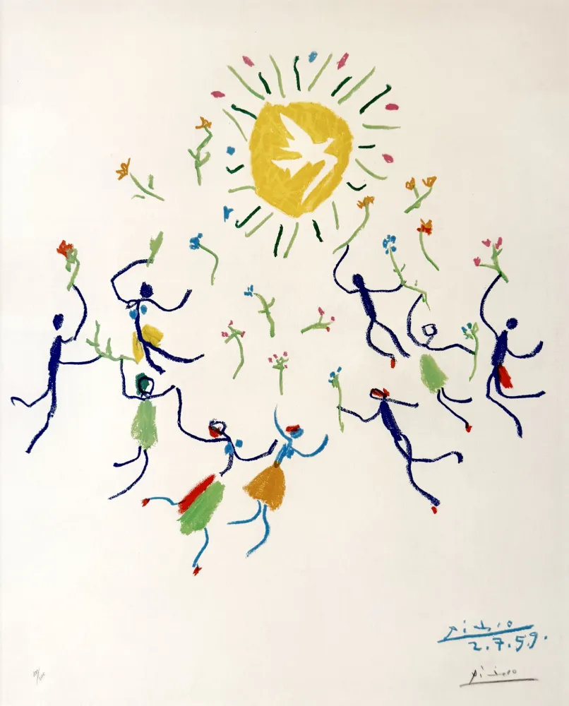 リトグラフ Picasso - La ronde de la jeunesse