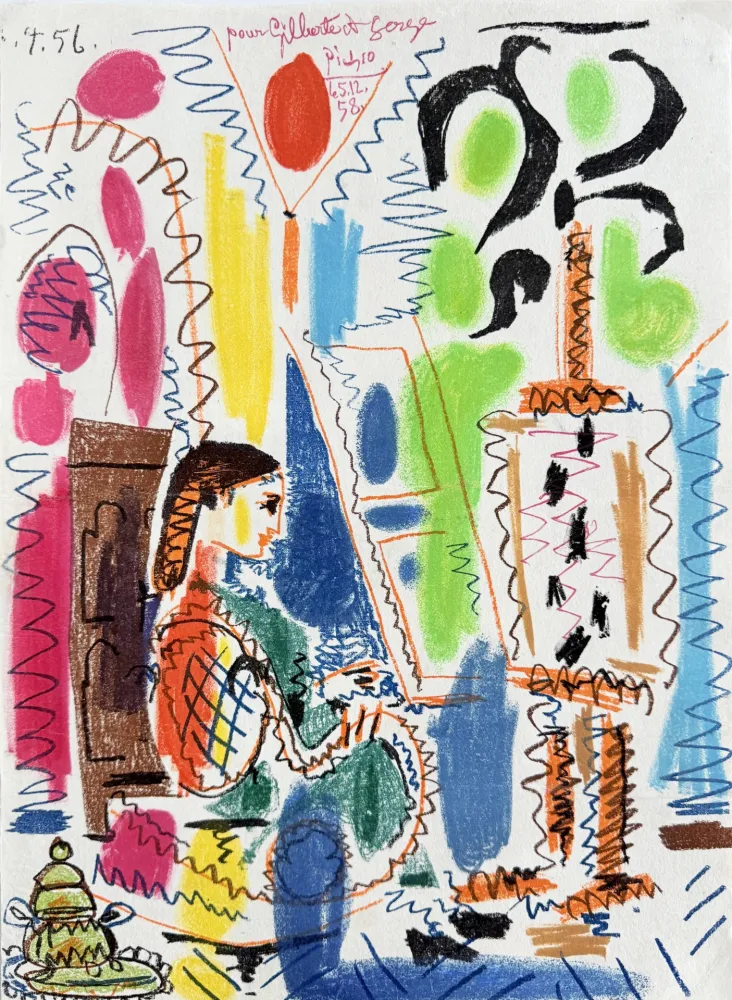 リトグラフ Picasso - L'atelier de Cannes