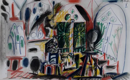 リトグラフ Picasso - L'Atelier de La Californie #1, 1959