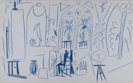 リトグラフ Picasso - L'Atelier de La Californie #13