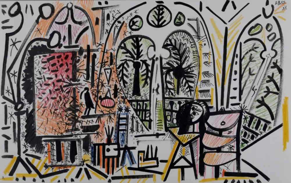 リトグラフ Picasso - L'Atelier de La Californie #3, 1959