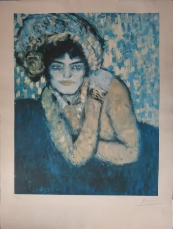 リトグラフ Picasso - L'attente / The wait (Barcelone Suite)