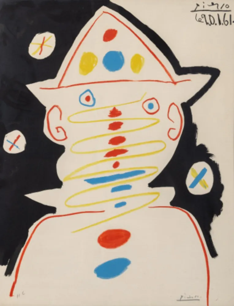 リトグラフ Picasso - Le Clown