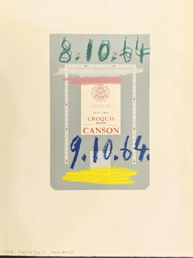 リトグラフ Picasso - Le goût du bonheur. Trois carnets d`atelier. 1970.