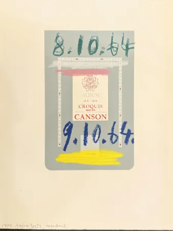 リトグラフ Picasso - Le goût du bonheur. Trois carnets d`atelier. 1970.