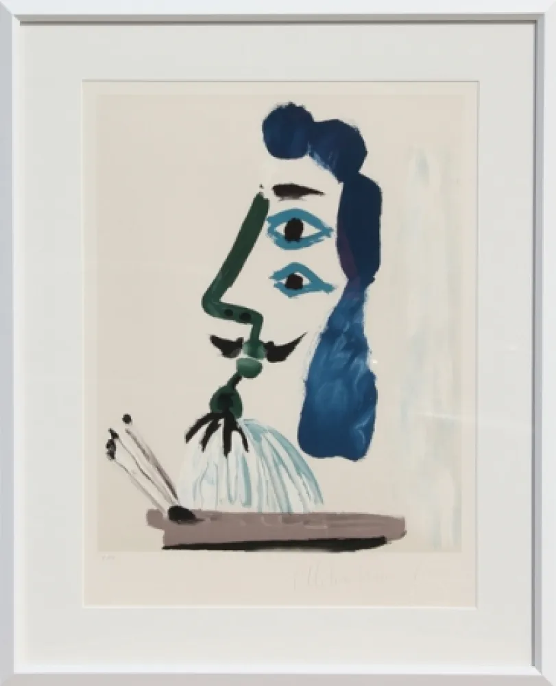 リトグラフ Picasso - Le Peintre et sa Palette