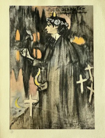 リトグラフ Picasso - Le Poete Decadent