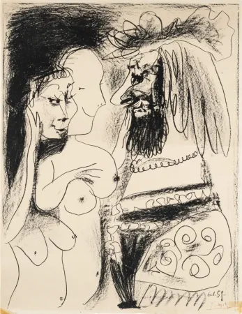 リトグラフ Picasso - Le Vieux Roi
