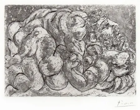 彫版 Picasso - Le Viol IV from the Vollard Suite, 1933