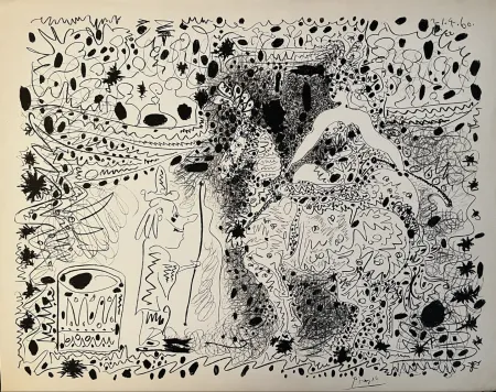 リトグラフ Picasso - L'Ecuyère - 1960