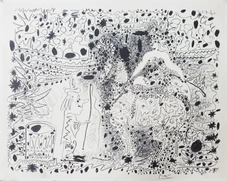 リトグラフ Picasso - L’Écuyère (The Horsewoman)