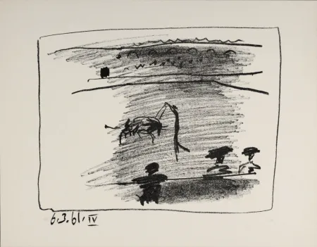 リトグラフ Picasso - Les Banderilles, 1961