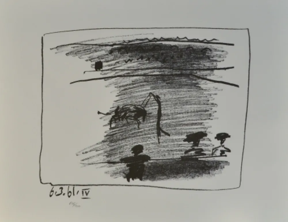 リトグラフ Picasso - Les Banderilles