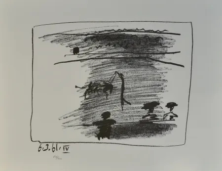 リトグラフ Picasso - Les Banderilles