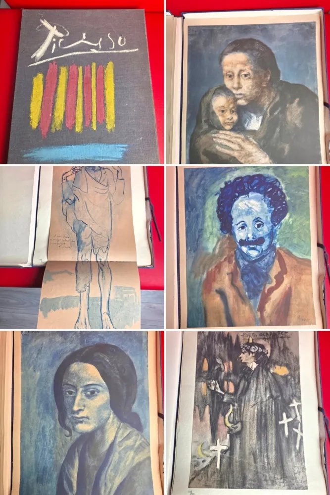 ステンシル Picasso - Les Bleus de Barcelone 1963