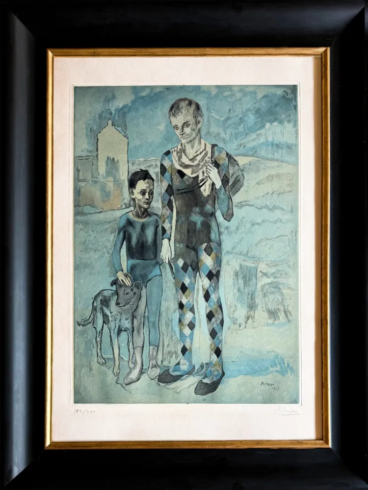 彫版 Picasso - Les Saltimbanques