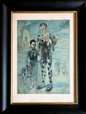 彫版 Picasso - Les Saltimbanques