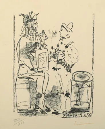 リトグラフ Picasso - Les Saltimbanques, from Souvenirs d'un collectionneur (B. 855; M. 285)