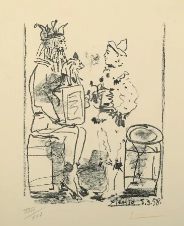 リトグラフ Picasso - Les Saltimbanques, from Souvenirs d'un collectionneur (B. 855; M. 285)