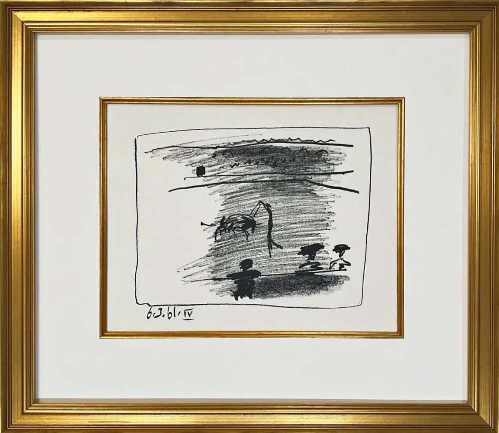 リトグラフ Picasso - Los Banderillos