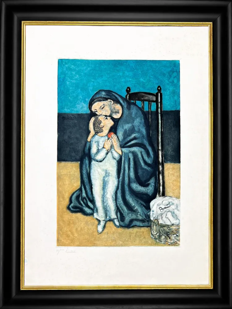 エッチングと　アクチアント Picasso - Maternité