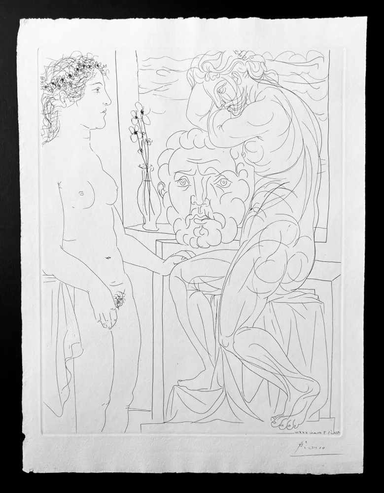 技術的なありません Picasso - Modèle nu et sculptures