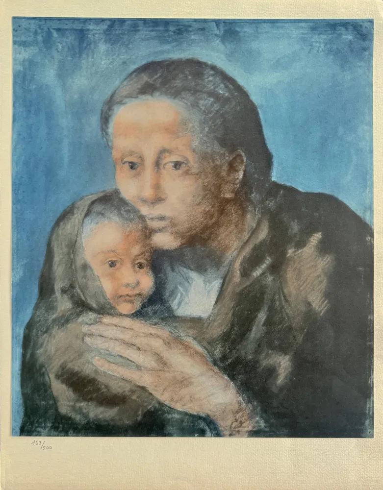 リトグラフ Picasso - Motherhood