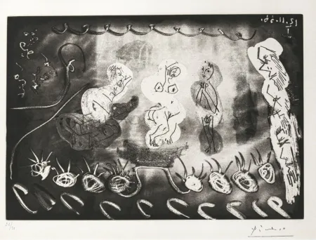 アクチアント Picasso - Mythological Aquatint suite 347 31/50