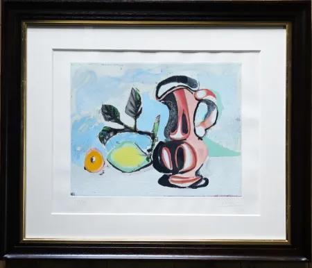アクチアント Picasso -  Nature morte au citron et au pichet rouge 
