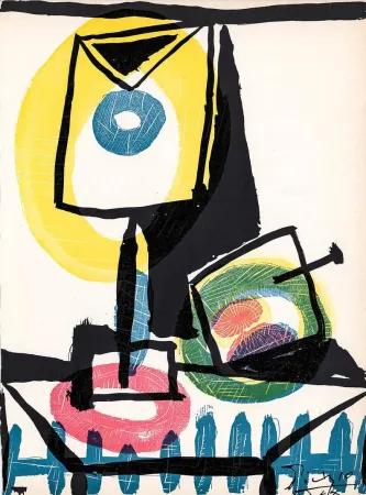 ポイントーセッシュ Picasso - Nature morte au verre et à la pomme (Still life with glass and apple)